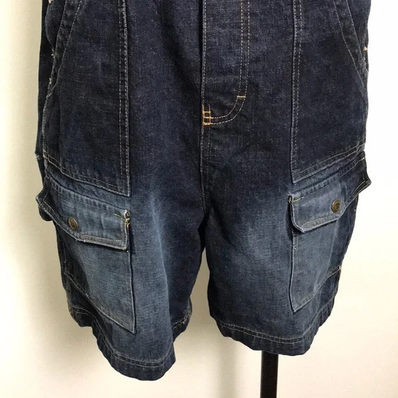 Disney Pooh Bear Piglet Denim Overalls Embroidered - Picture 5 of 9